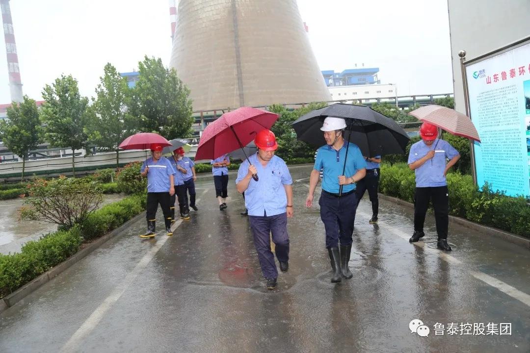 鲁泰化学总经理李宝瑞,鲁泰建材副总经理谢洪海,鲁泰热电总经理王允来